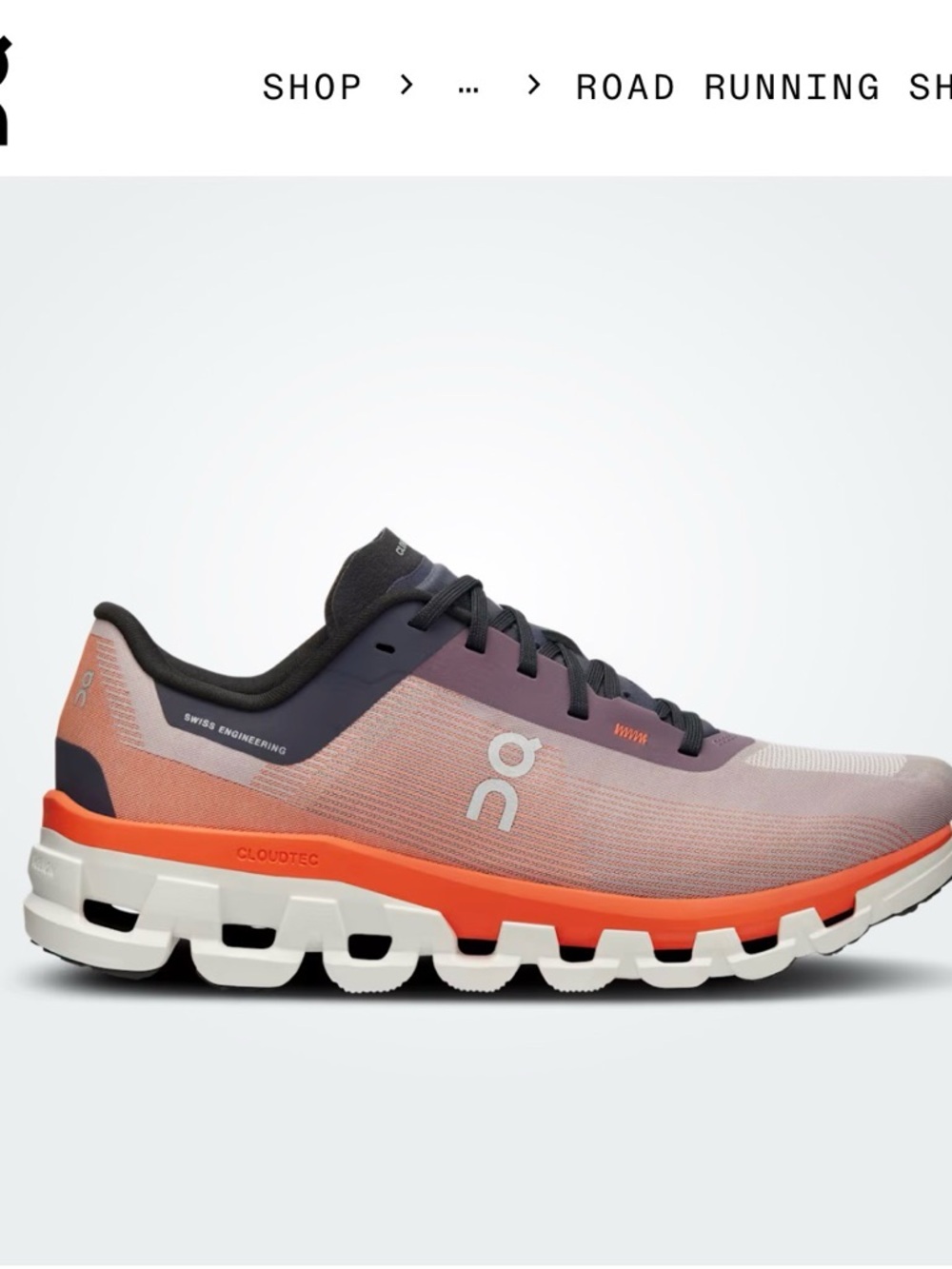 On Cloudtec Women's Athletic Running Shoe - Coral/Gray